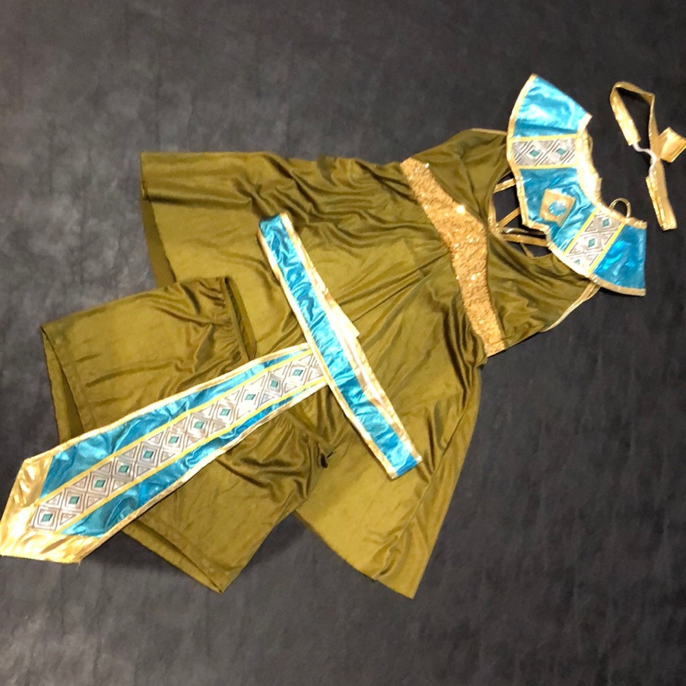 STRAPPY BACK BALERA HALLOWEEN DANCE COSTUME ADULT MEDIUM QUEEN OF THE NILE EGYPT